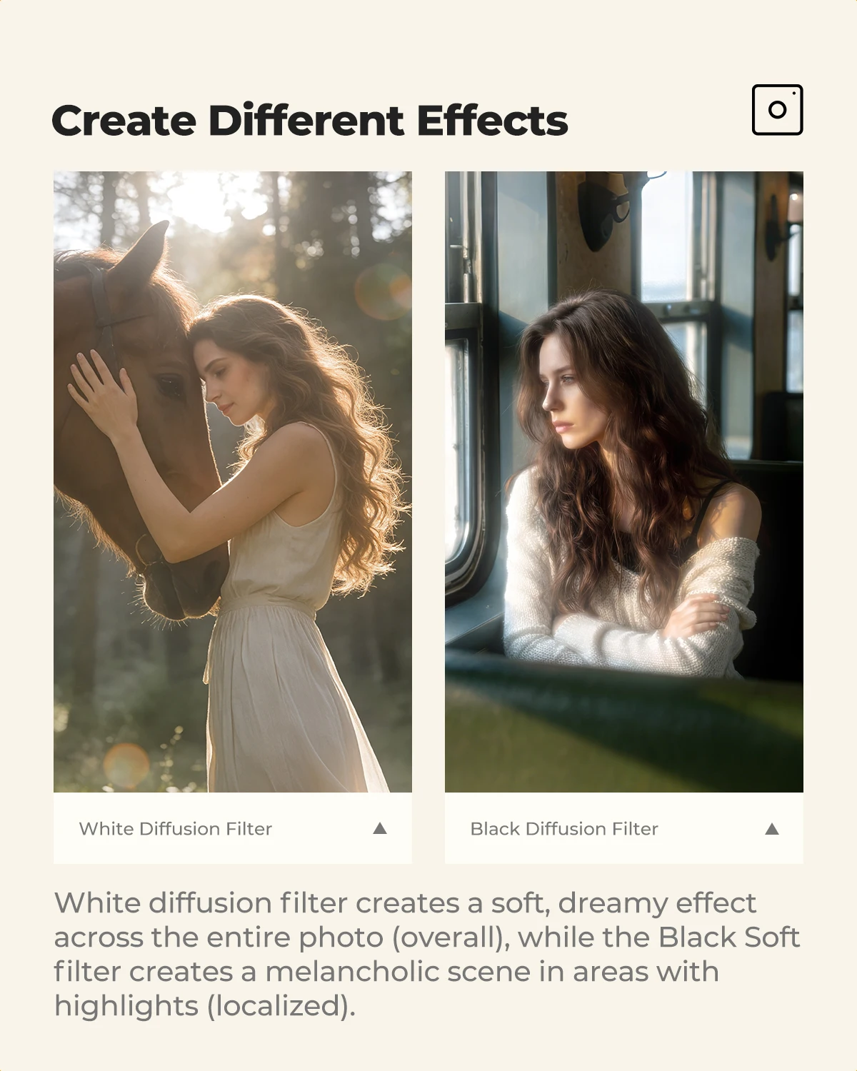 Фильтр K&F CONCEPT White Pro Mist 14 для создания кинематографического эффекта, многослойный HD-фильтр для создания мягкого белого рассеивания, серия Nano-Xcel (art.: 3920dc301cf2d) - 3920dc301cf2d
