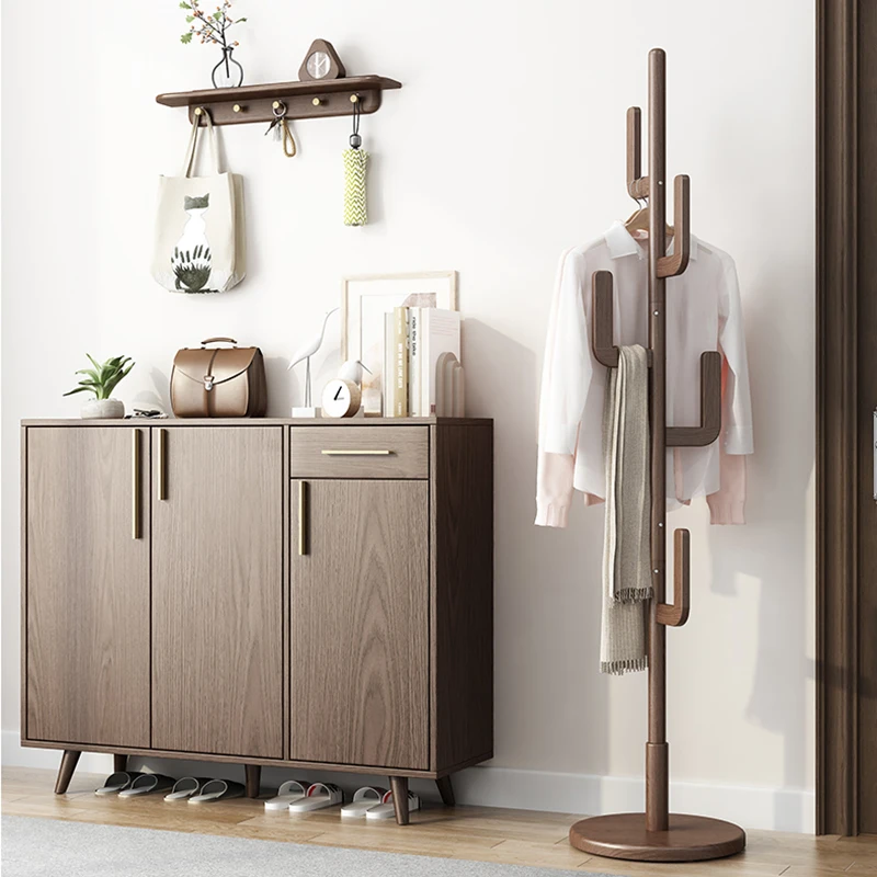 

Spiral Standing Coat Rack Wood Clothes Bags Decorative Shelf Storag Hanging Hallway Furniture Perchero Pared Bedroom Furniture