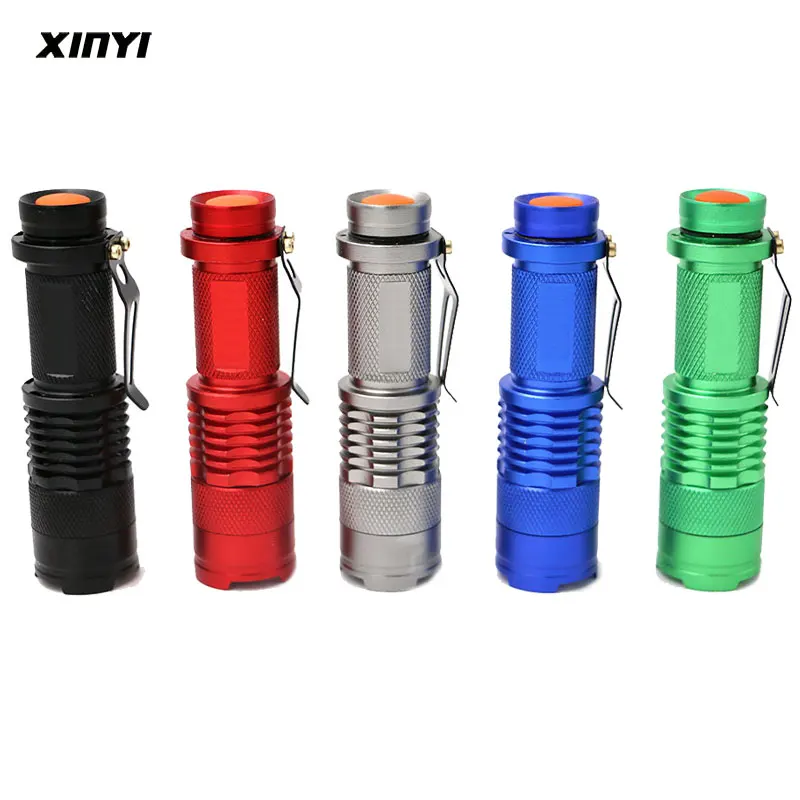 

Super Bright Portable Mini Led flashlight torch Q5 3Mode led lanterna Zoomable fishing Camping Bicycle Light Use1* 14500/AA