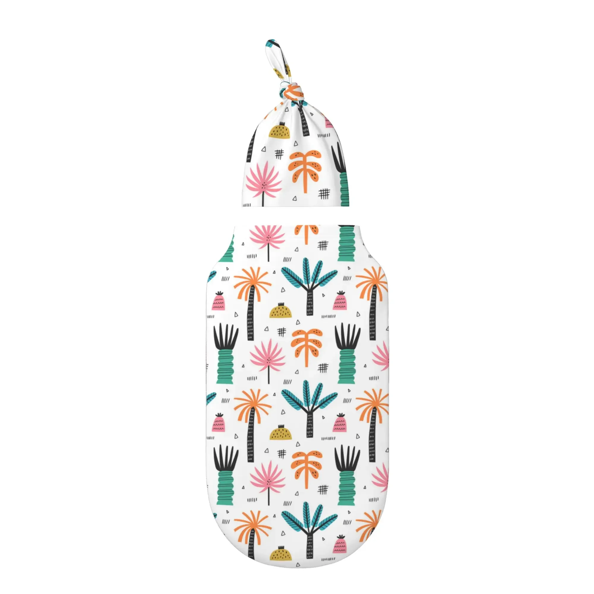 

Tropical Beach Palm Trees Baby Swaddle Blanket for Newborn Unisex Soft Adjustable Swaddle Wrap