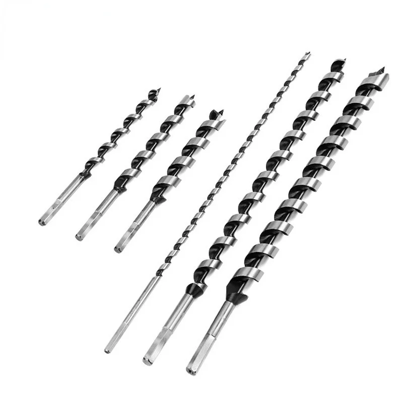

5/6pcs Twist Drill Bit Diameter6/8/10/12/14/16mm/ 230mm Extra Long Point High-carbon Steel Wood Drill Bit Woodworking Tools
