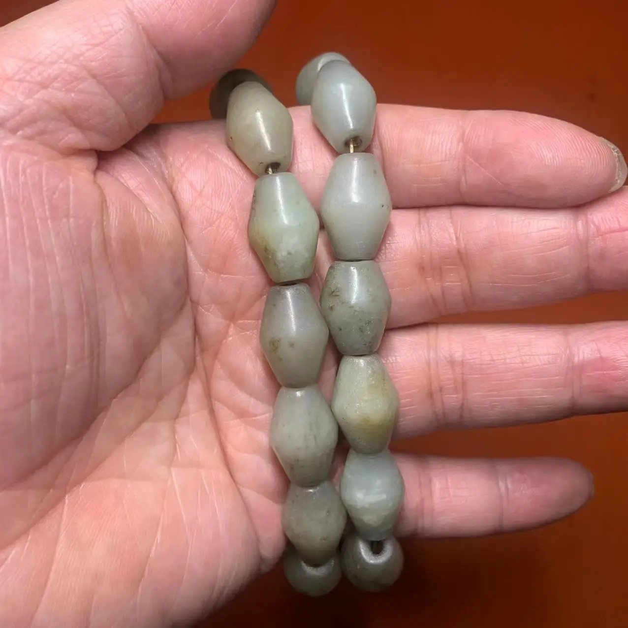 1pcs/lot natural hetian ancient jade handmade necklace happiness longevity auspicious cyan luster precious jewelry Collection