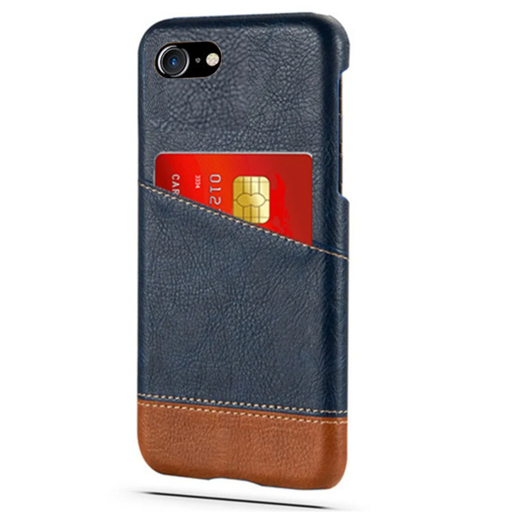 

Slim Case For iPhone SE 2016 Case Card Slot Holder Mixed Splice PU Leather Cover For iPhone SE 2020 2022 Coque For iPhone SE 2 3