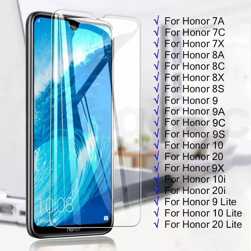 

9H HD Full Tempered Glass For Huawei Honor 9 10 20 Lite 10i 20i 7A 7C 7X 7S 8A 8C 8X 8S 9A 9C 9S 9X Glass Film Screen Protector