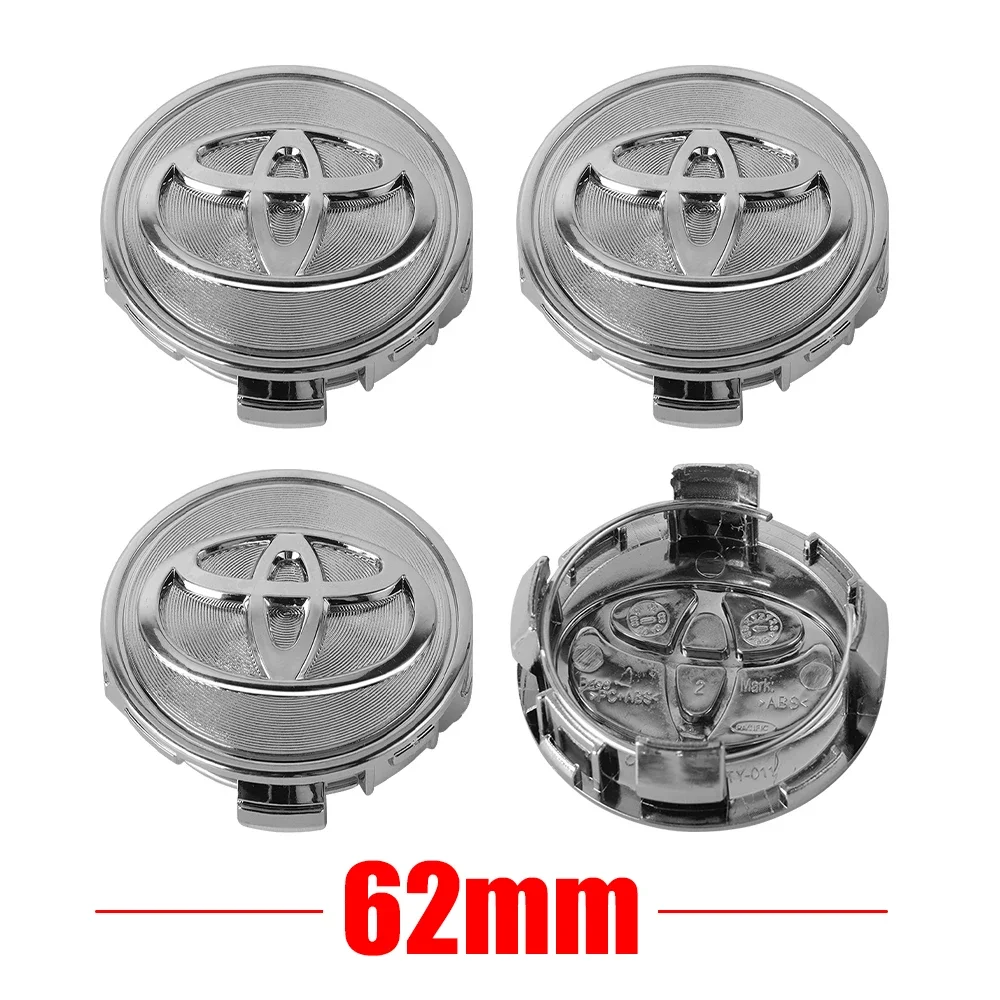 

56/62 мм автомобильное колесо, центральная крышка, декоративный значок, колпаки для авто ступиц для Toyota C-hr Rav4 Yaris Hilux Avensis Prius Auris Corolla Cross