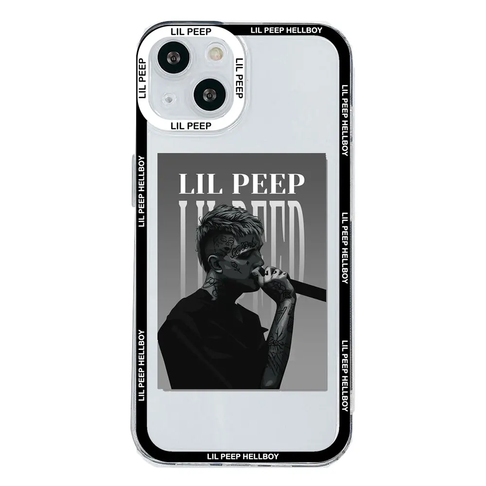 Чехол для телефона Lil Peep Hellboy Love для IPhone 11 12 13 14 15 Pro Max  Mini 7 8 Plus XS XR SE2 X, прозрачный чехол | AliExpress