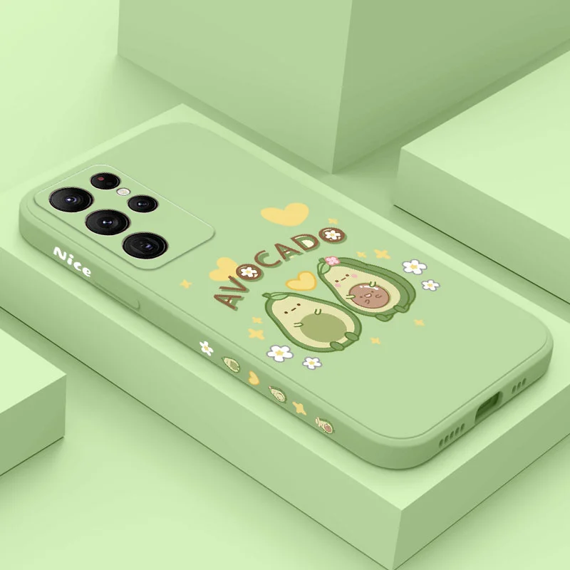 

Cute Papaya Phone Case For Samsung Galaxy S22 S21 S20 Ultra Plus FE S10 S9 S10e Note 20 10 9 Cover