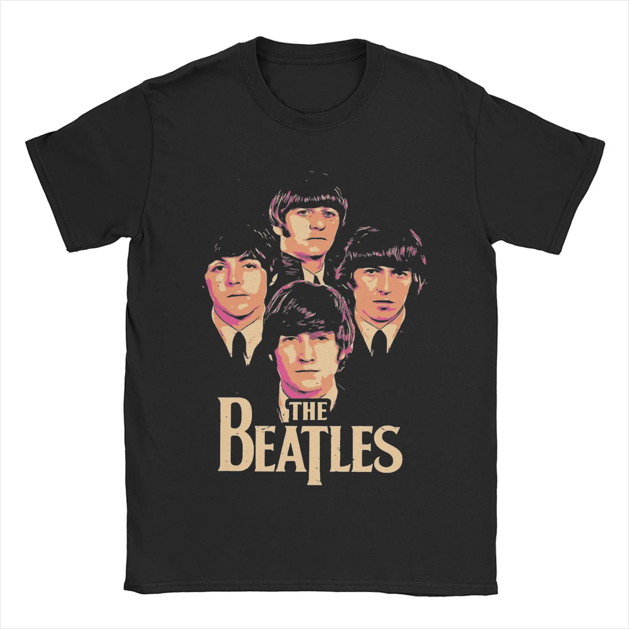 Men Women The Beatle Music Band T Shirt Cotton Fashion Tee Shirts Vintage 80s 90s Clothing Outfits