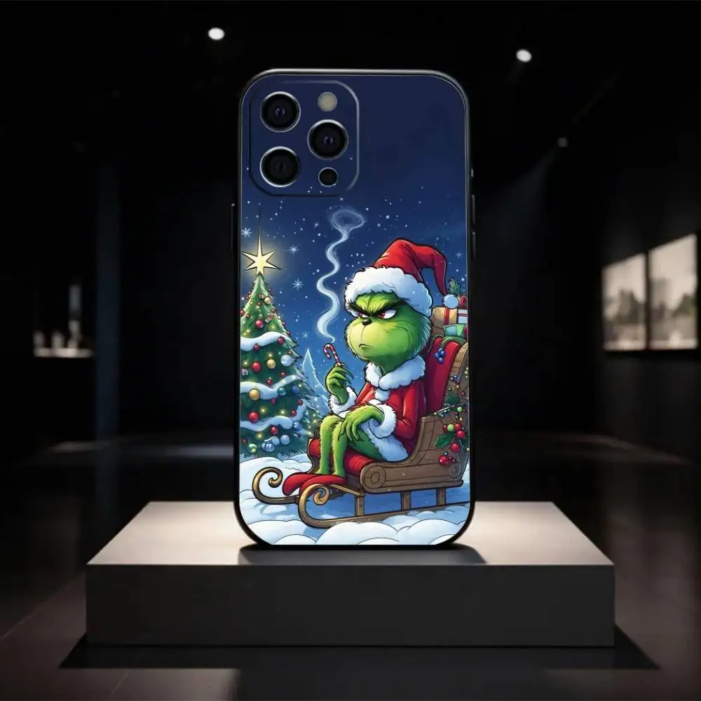 Фото C-Рождественский чехол для телефона G-Green M-Monsters, мягкий силиконовый чехол для iPhone 17, 16, 15, 14, 13, 12, 11 X XR Plus Pro Max Plus №5