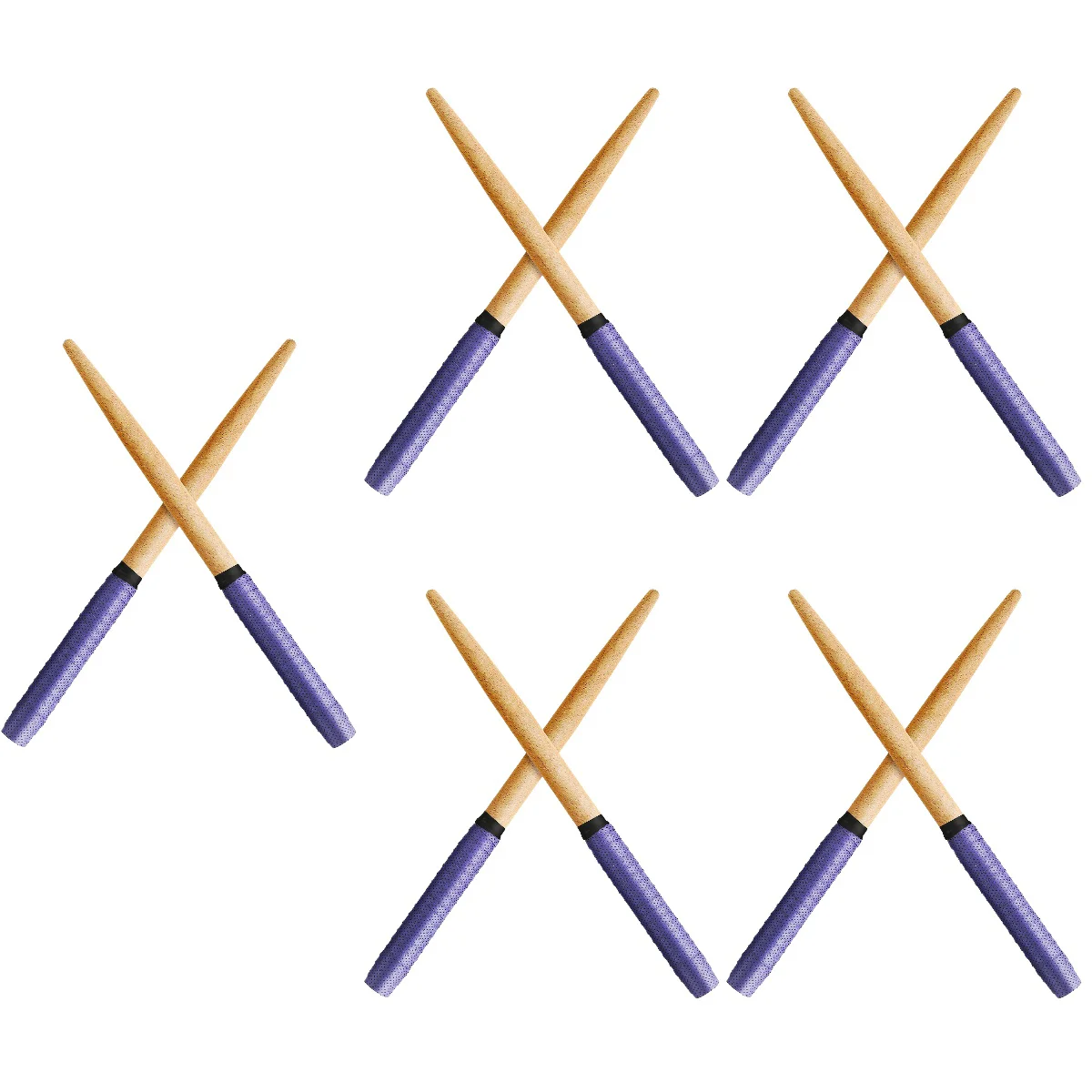5 Pairs Professional Portable Beech Wood Tools Premium Drumsticks Drum Sticks Rods Drum Rods Percussion Sticks Drum Sticks enlarge