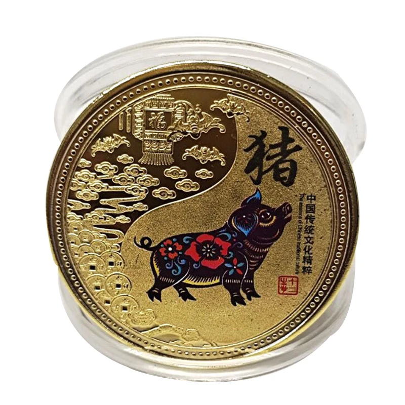 

Памятная золотая монета с изображением знака зодиака