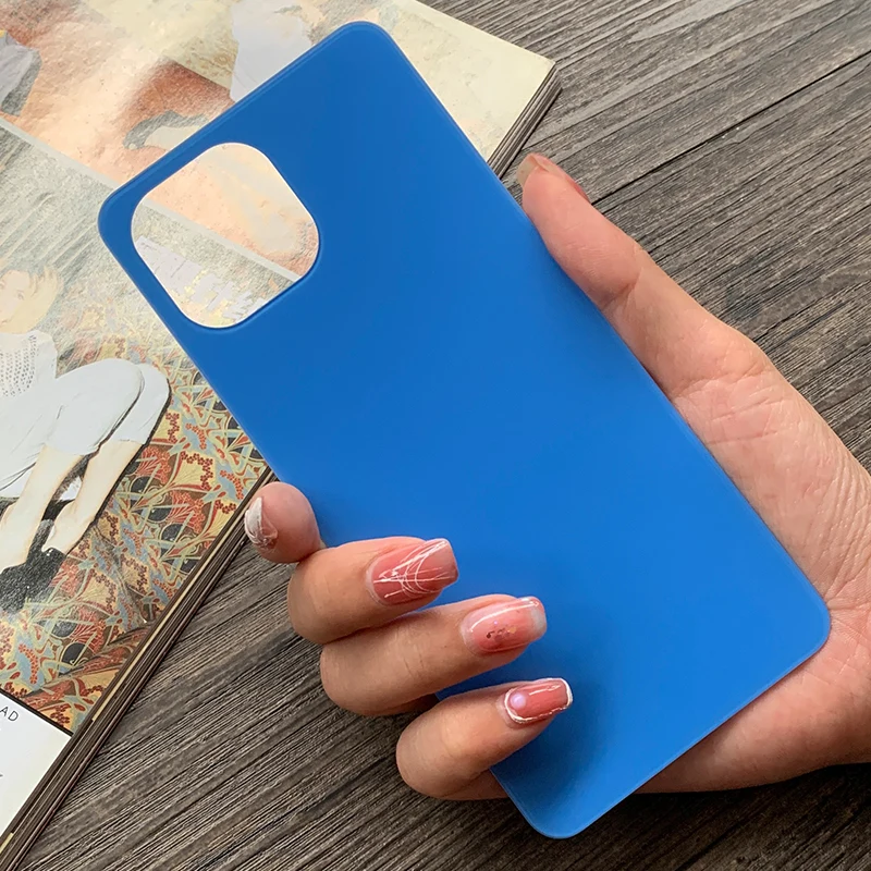 Задняя крышка для Xiaomi Mi 11 Lite задняя аккумулятора замена стеклянной панели +