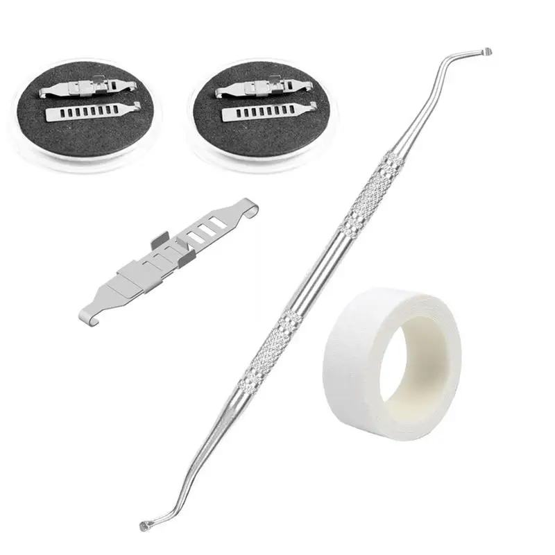 

Инструмент для коррекции вросших ногтей Педикюр для вросших ногтей профессиональный набор для педикюра для вросших ногтей с большим носко...