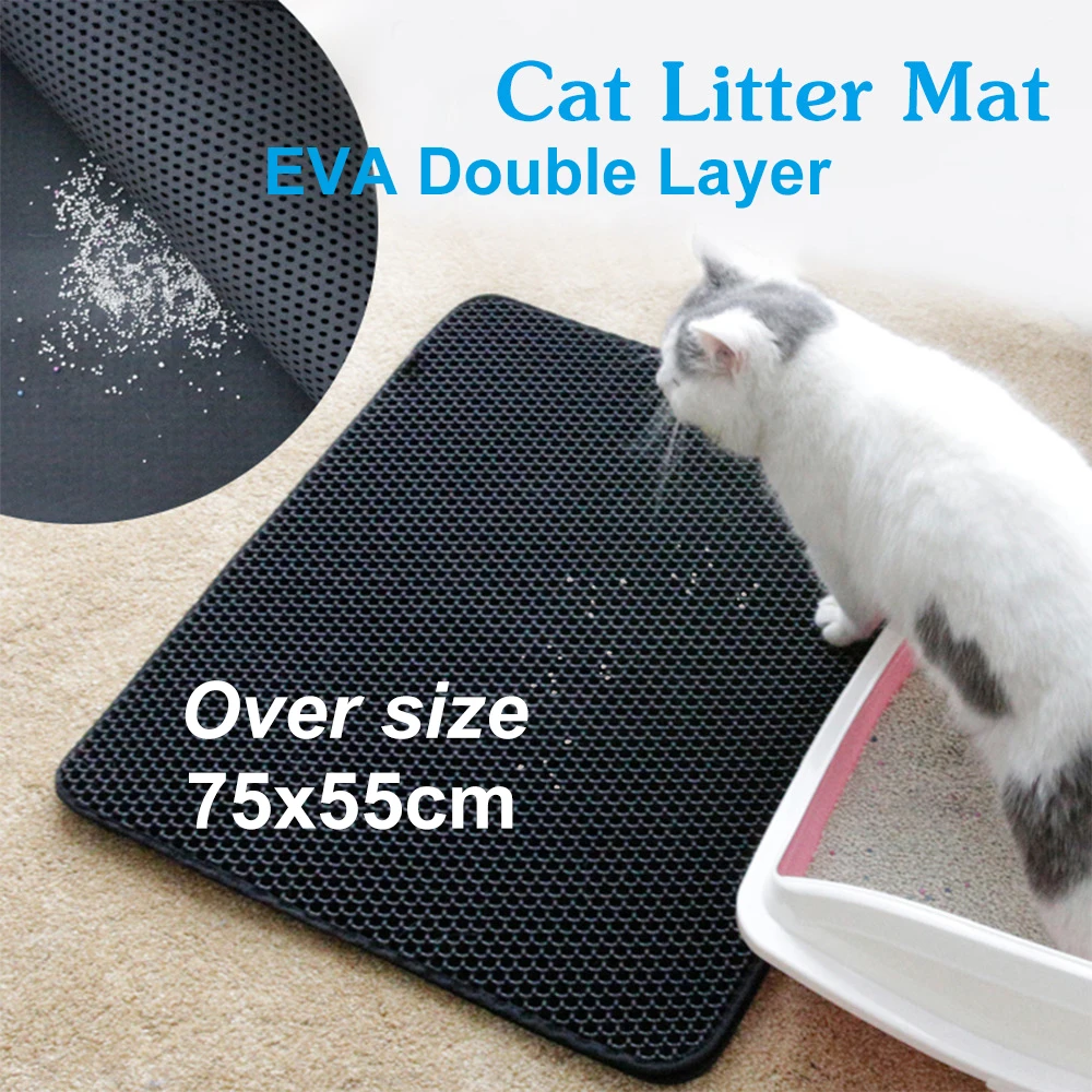 

Многослойный коврик для домашних животных, туалета, двойной коврик, Нескользящие моющиеся принадлежности, кровать для кошек, водонепроницаемый коврик, кошачий наполнитель, кошачий наполнитель