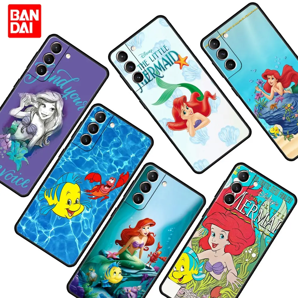 

Case for Samsung Galaxy S22 S21 S20 S10 Plus Ultra FE 4G 5G S22Plus S20Plus S21Plus Bag Capa Armor Phone Princess Ariel Disney