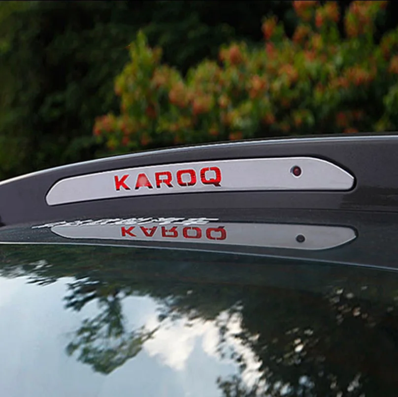 

Аксессуары для Skoda Karoq 2018 2019 2020, тормоз высокого положения, задняя дверь, задняя дверь, нижняя полоса, декоративный Стайлинг