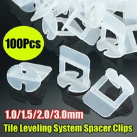 100pcs 1mm1 5mm2mm3mm tile leveling system spacer clips flooring tiling tool for raimondi system