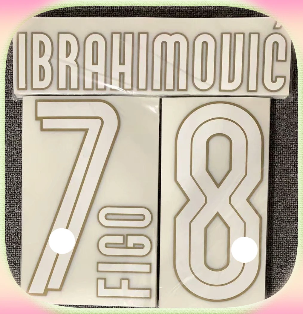 

2008-2009 J. ZANETTI FIGO IBRAHIMOVIC Nameset Printing Patches for Clothing Soccer Badge