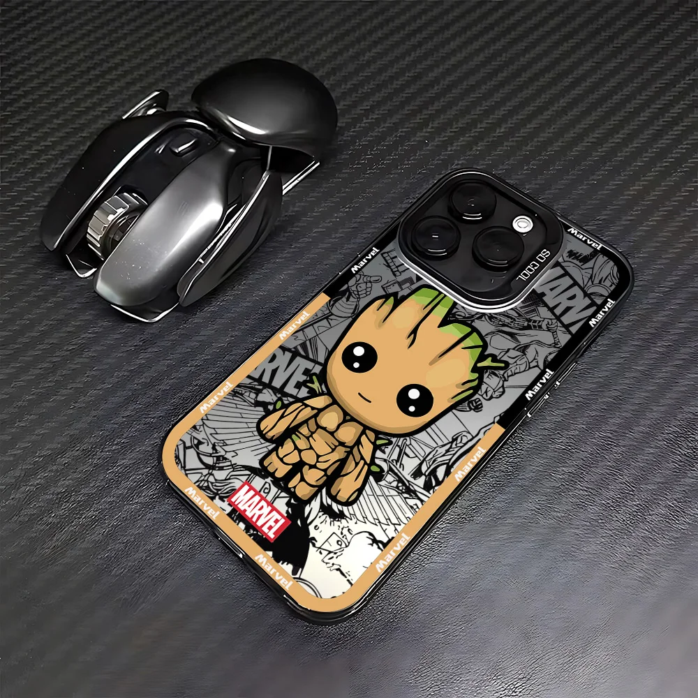 Фото Чехол для телефона Hot Cool Marvels Spidermans для iPhone 16e 16 15 14 13 12 11 mini Pro Max X XR XSMAX 8 7 Plus, матовый чехол с защитой от падения №5