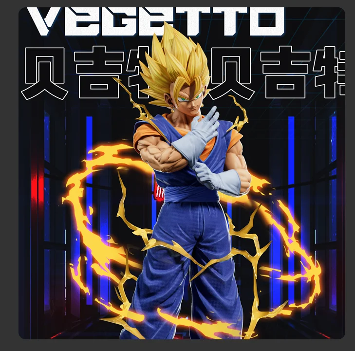 

40cm Dragon Ball Super Saiyan Vegetto Anime Figure Vegetto Figurine Ssj3 Gk Statue Pvc Action Figures Collection Model Toy Gift