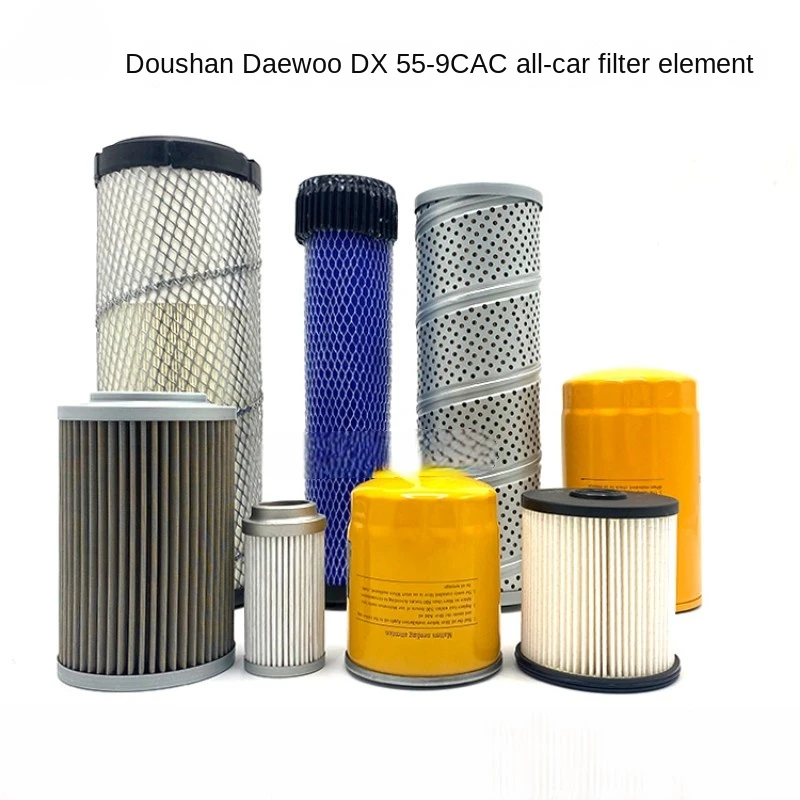 Запчасти для экскаватора, элемент масляного фильтра двигателя, дизельное, воздушное, масло, водная бумага, дизельное, гидравлическое масло, возврат в