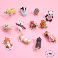 automotive interior dog puppy panda branch cat car pendant keychain ornaments hanging charms rearview mirror decoration