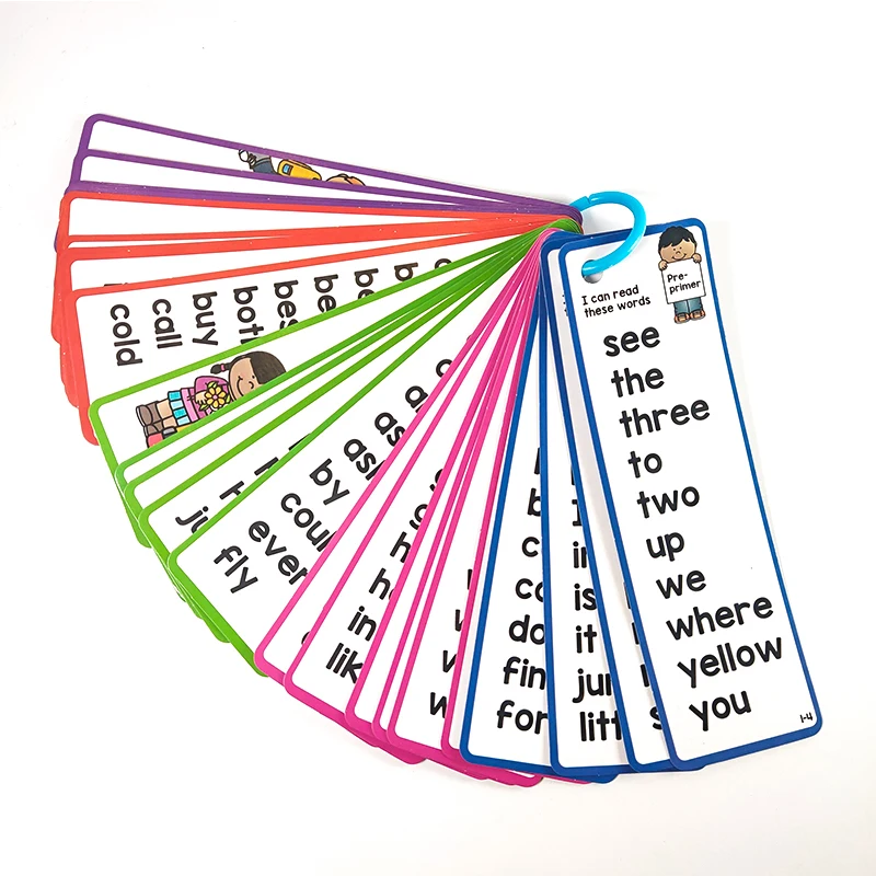 Набор из 25 шт. 220 карт Dolch Sight Words Lists перезаписываемые детские обучающие пособия