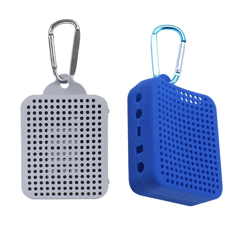 

RISE-2X Protective Silicone Cover Case For Jbl Go 2 Go2 Bluetooth Speaker Skin Protector Sleeve W Carabiner Not Affect The Sound
