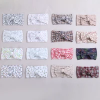 32 Pcs/Lot, Wholesale New Patterned Cable Knit Baby Headbands, Knot Bow Nylon Turban Headwraps Baby Shower Gift Hair Accessories