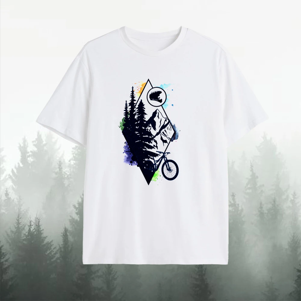 

Футболка мужская с геометрическим принтом, хлопок, свободная короткая рубашка оверсайз, лето