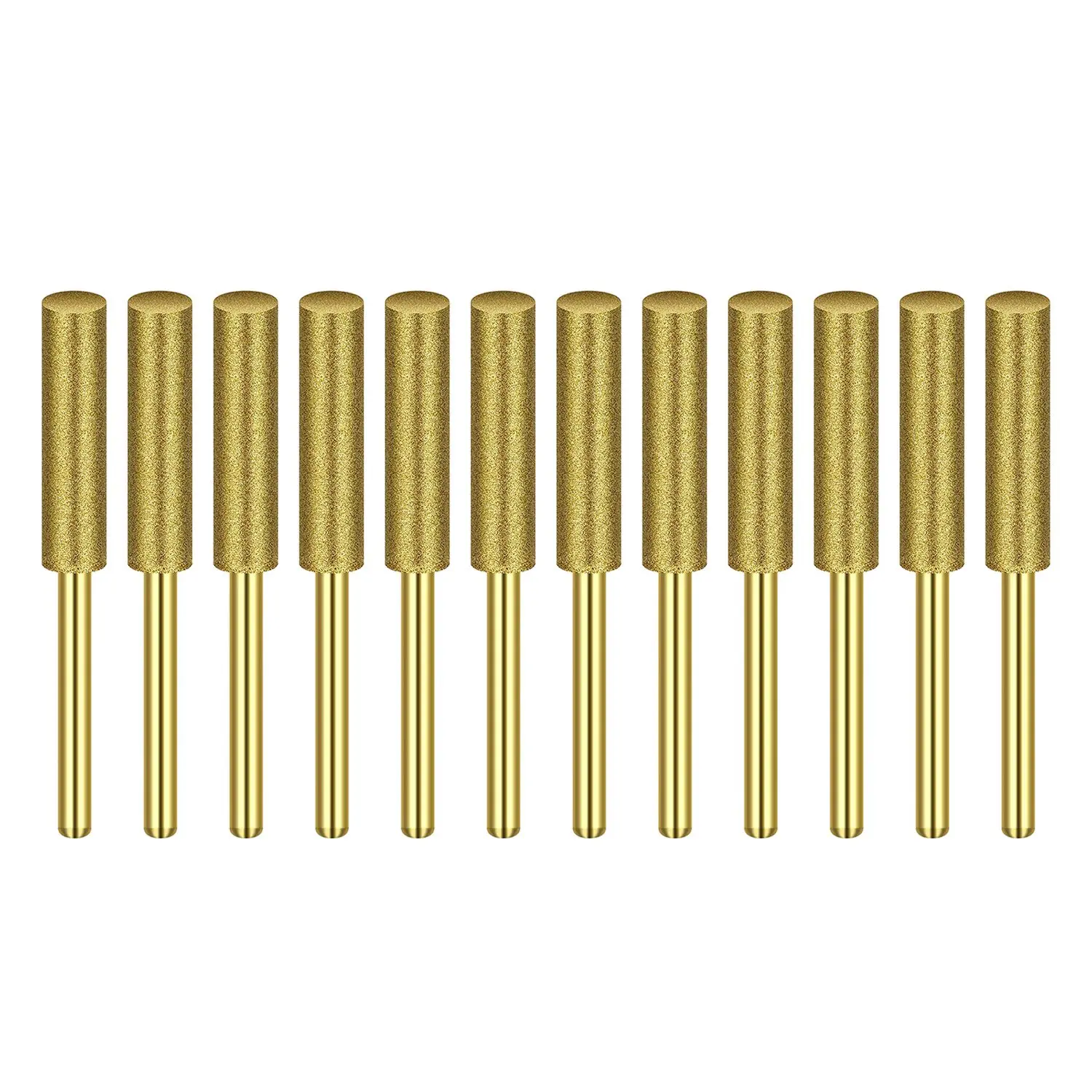 

12 шт., нефритовые насадки для заточки пилы, с титановым покрытием