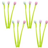 28pcs color changing flower pens tulip 0 5mm black creative gel ink pen for kids and adults office school supplies