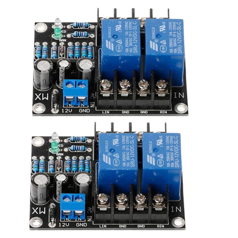 

Двухканальная Защитная печатная плата для динамика UPC1237, постоянный ток 12-24 В, готовая плата высокой мощности