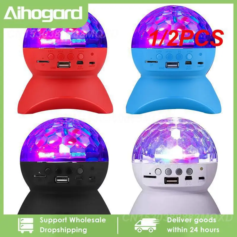 

1/2PCS Wireless BT Music Rotating Stage Light Dj Speakers Disco Ball 4K RGB Strobe Laser Projector Moving Head Lamp Led Party