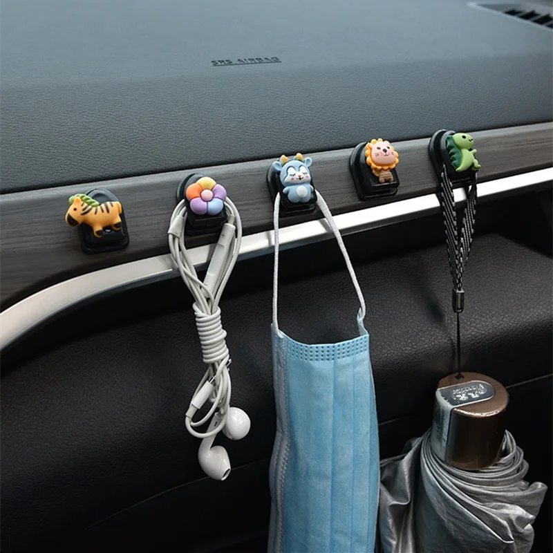 

Universal Car hook creative cute car paste multi-function mini hook car seat back hook Car Accessories