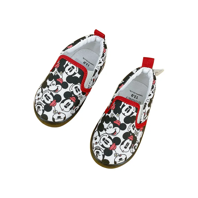 

Disney cartoon Mickey pedal soft-soled canvas shoes cute children's casual shoes student low-top canvas shoes