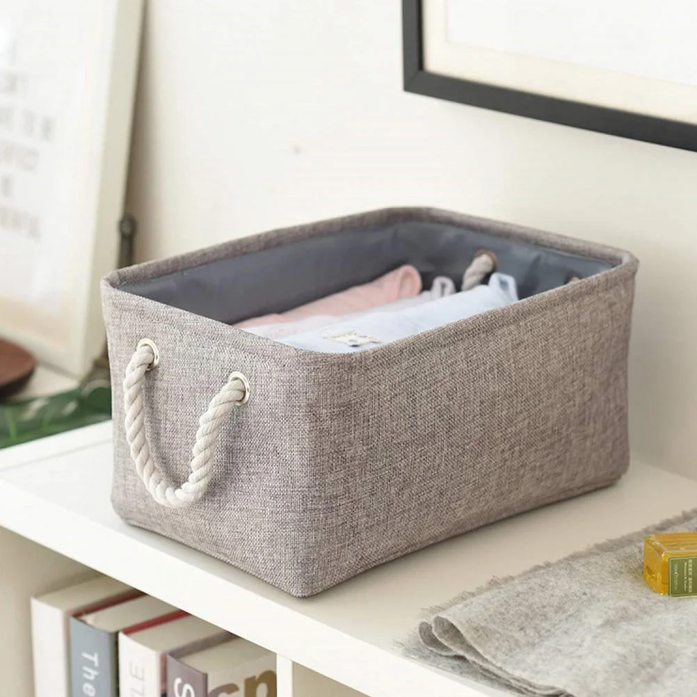 

1Pc Household Storage Case Bedroom Container Clothing Storage Supplies (Grey)
