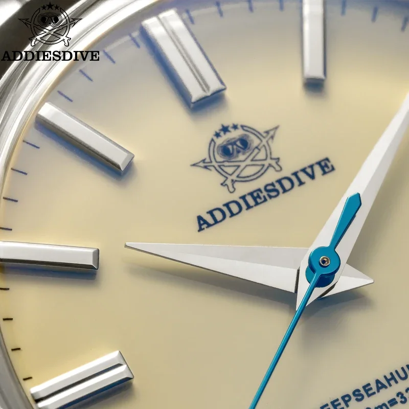 Фото ADDIESDIVE НОВЫЕ мужские часы 36 мм VH31 Кварцевые часы 100 м Водонепроницаемые наручные часы из нержавеющей стали 316L с AR-покрытием и куполом AD2026 №1