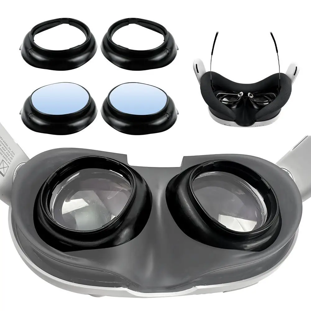 

1 Pair Anti-scratch Glasses Frame For Meta Quest3 Myopia Astigmatism Anti-Blue Light Lenses Frame VR Glasses Accessories