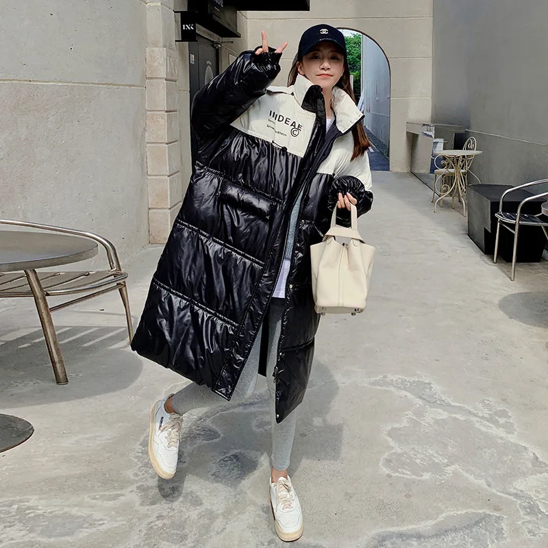 New Winter Women's Cold Coat Parkas Hooded Long Padded Jacket Jacket Loose Super Hot Coat Cheap Wholesale Snow Outercoat Korean