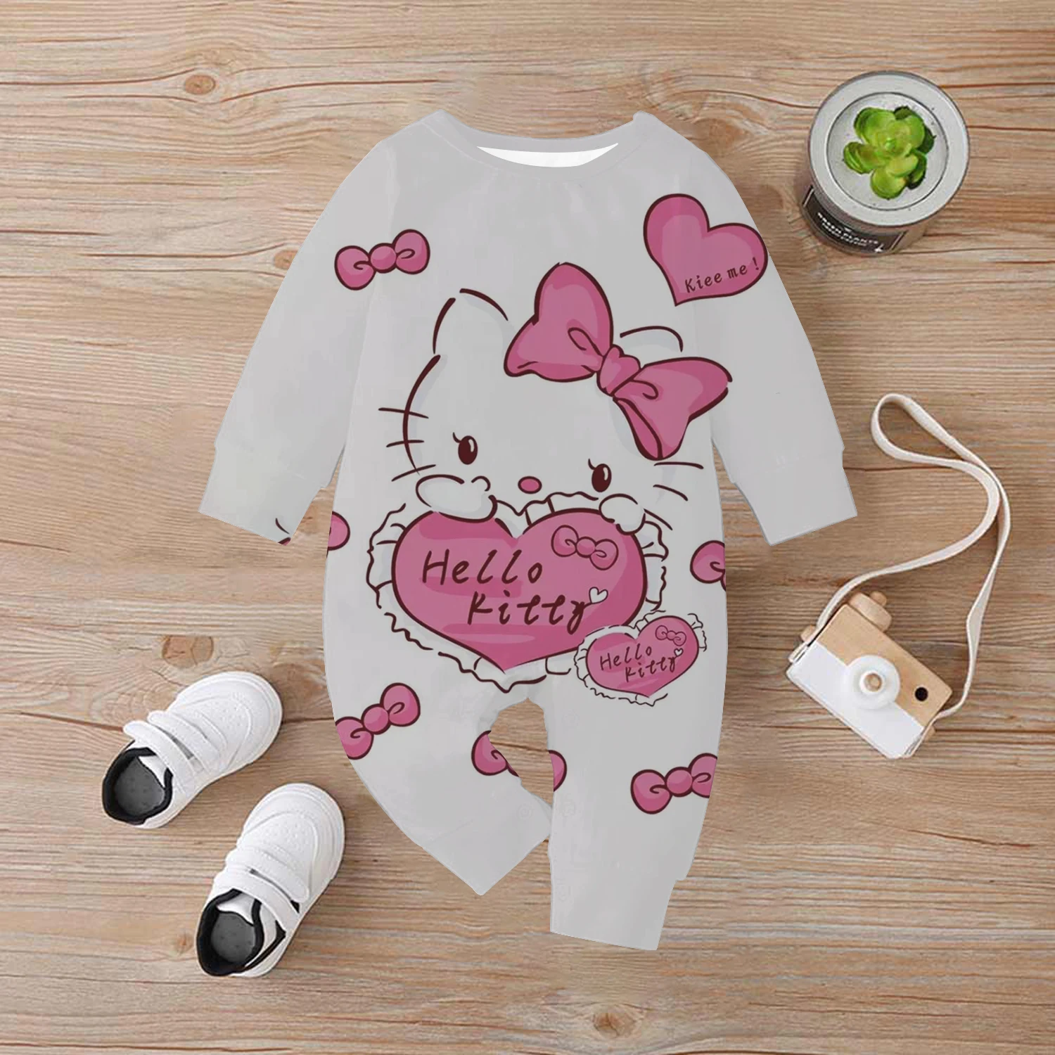 HELLO KITTY мультфильм аниме 2025 хит продаж детский хлопковый комбинезон для детей 0-4