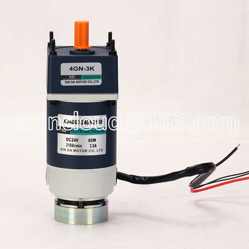 

Speed Forward and Reverse High Torque Motor Gear Reducer Motor 24V DC Gear Motor with Brake 60W 120W 200W Adjustable