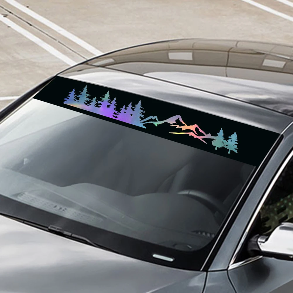 

Mountain Totem Car Stickers 3D Creative Cartoon Auto Rear Windshield Vehicle Window Wiper Decal Styling Decoration Sticker