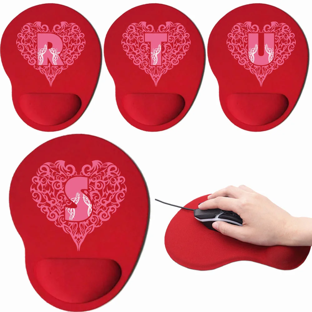 Красный коврик для мыши защита запястья эргономичный компьютерный силиконовый