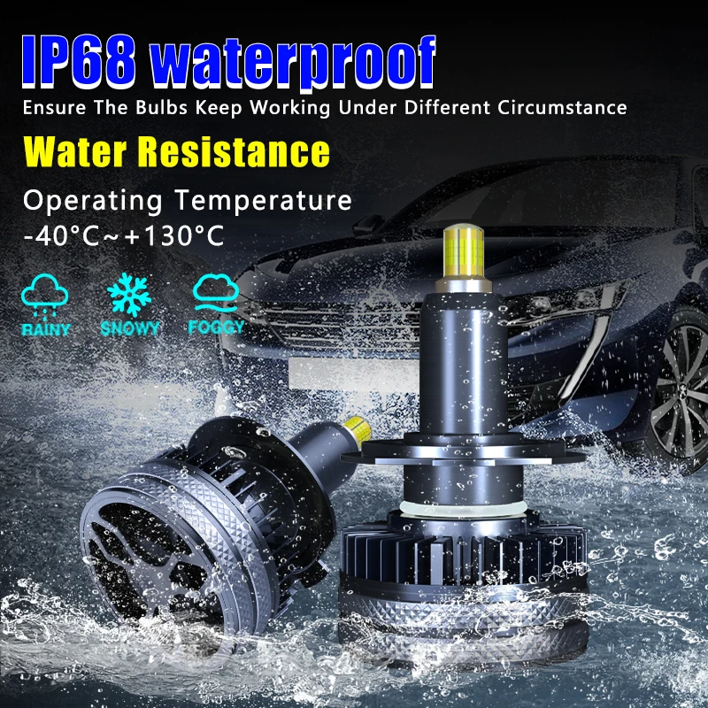 CARSNAKE 360 H7 Светодиодные лампы для фар автомобилей Мини-размер Простая установка