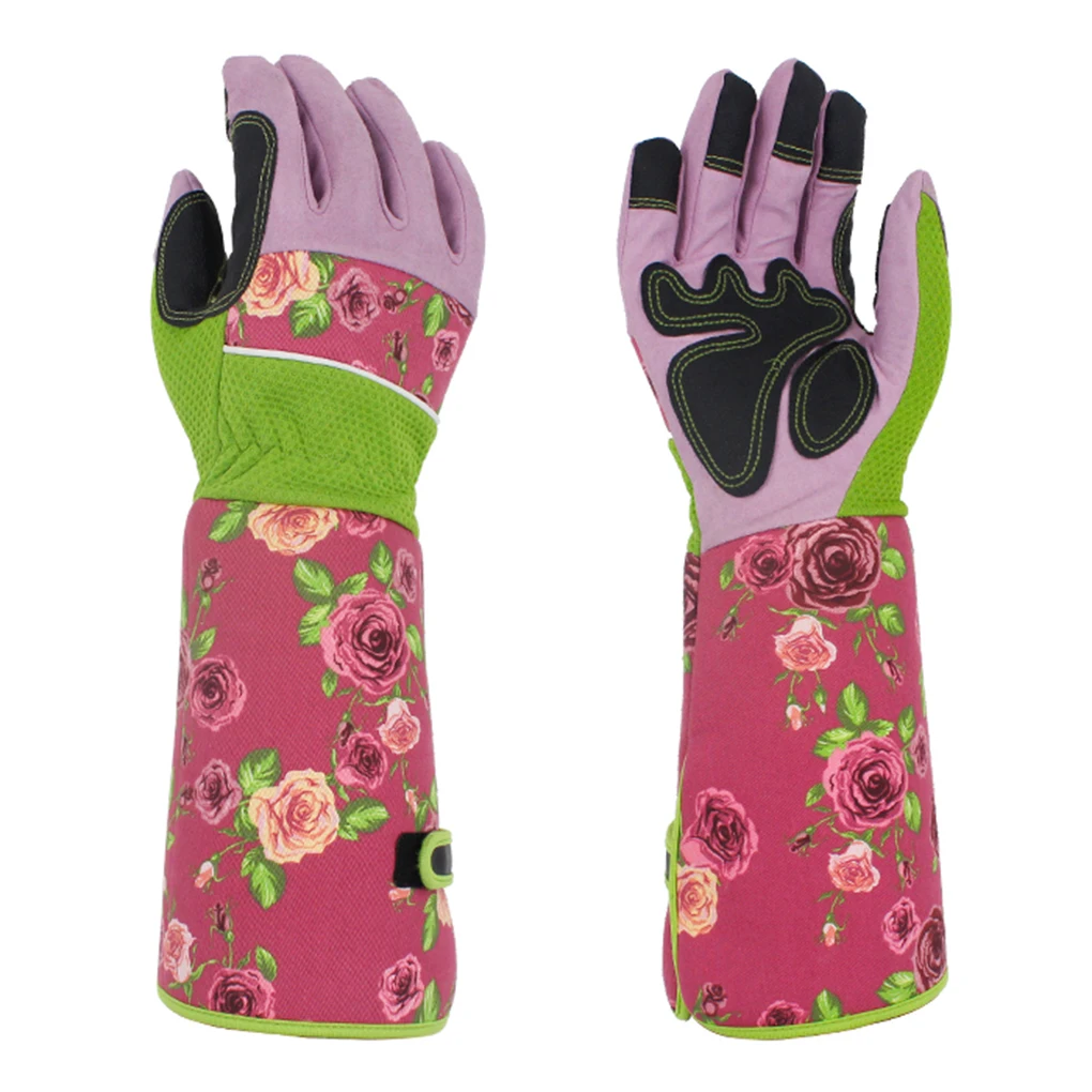 

1 Pair Women Professional Gardening Gloves Thorn Proof Flower Planting Yard Work Long Garden Gloves New