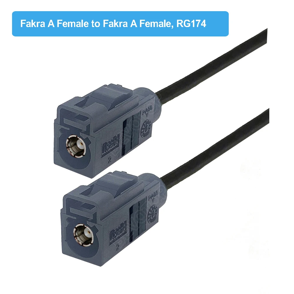 Коаксиальный удлинитель Fakra BEVOTOP BT1410-RG174 черный 15см/50см/1м/2м/5м