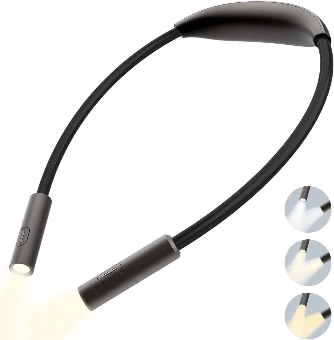 

2023 New LED Neck Reading Light Flexible Hanging Neck Light Portable USB Light for Reading Knitting Camping Repairing Running