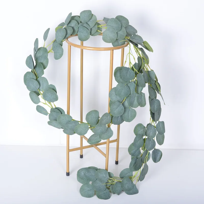 

2M Grey Green Artificial Eucalyptus Rattan Artificial Plant Wedding Decoration Home Decor Wedding Eucalyptus Rattan Garland