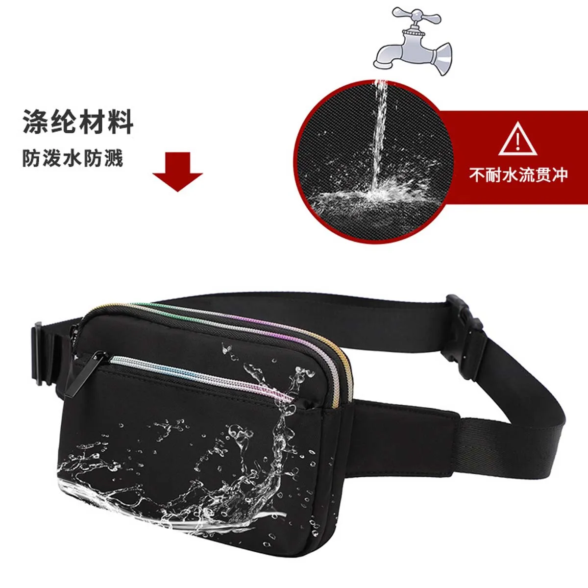 Female Travel Waist Bag Fashion Waist Packs Fanny Pouch Fanny Pack Casual Portable Mini Sports Mobile Phone Bag Shoulder Bag